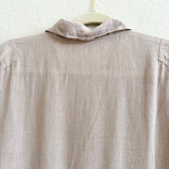 Matteo Los Angeles Linen Flight Suit Jumpsuit XS Dusty Rose Utility Boiler Suit - Picture 15 of 16